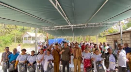 Usman Husin kampanyekan Gemarikan di Kabupaten Kupang.