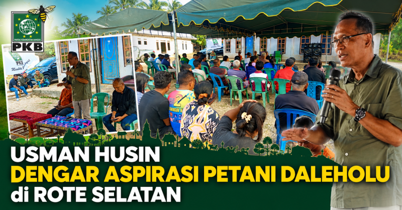 Anggota DPR RI Fraksi PKB, Usman Husin serap aspirasi petani di Kabupaten Rote Ndao.