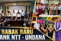 Penandatanganan Kerjasama Bank NTT dan Universitas Nusa Cendana.