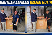 Anggota DPR RI Fraksi PKB, Usman Husin serahkan bantuan freezer gratis untuk penjual ikan di Oeba, Kota Kupang.