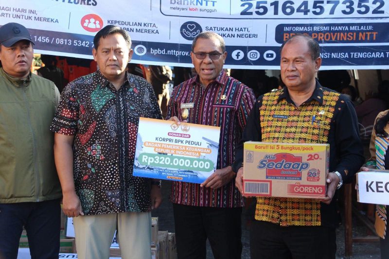 Kepedulian dan solidaritas Badan Pemeriksa Keuangan (BPK) RI terhadap masyarakat terdampak gempa bumi di Pulau Flores.