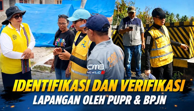Proses verifikasi oleh Kepala Dinas PUPR NTT dan tim teknis di lapangan.