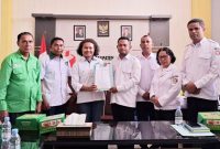 Jajaran DPC Partai Kebangkitan Bangsa (PKB) Kabupaten Kupang silaturahmi dengan Bawaslu Kabupaten Kupang jelang konsolidasi tahapan pemilu.