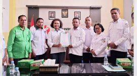 Jajaran DPC Partai Kebangkitan Bangsa (PKB) Kabupaten Kupang silaturahmi dengan Bawaslu Kabupaten Kupang jelang konsolidasi tahapan pemilu.