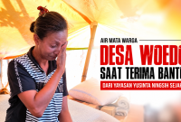 Rasa haru warga terdampak gempa usai menerima bantuan dari Yayasan YNS.