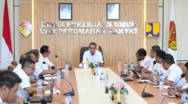 Gubernur NTT pimpin rakor di Dinas PUPR NTT bahas penanganan intensif pasca gempa Flores.